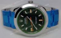 Replica Rolex Milgauss Watch SS w/ Green Crystal Men Watch 40MM